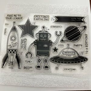 Close to my Heart - C1523 - Outta this World - My Acrylix Stamp Set